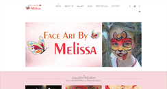 Desktop Screenshot of faceartbymelissa.com